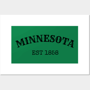 Minnesota Est 1858 Posters and Art